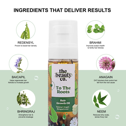 the beauty co India To The Roots Hair Growth Oil With Redensyl and Anagain